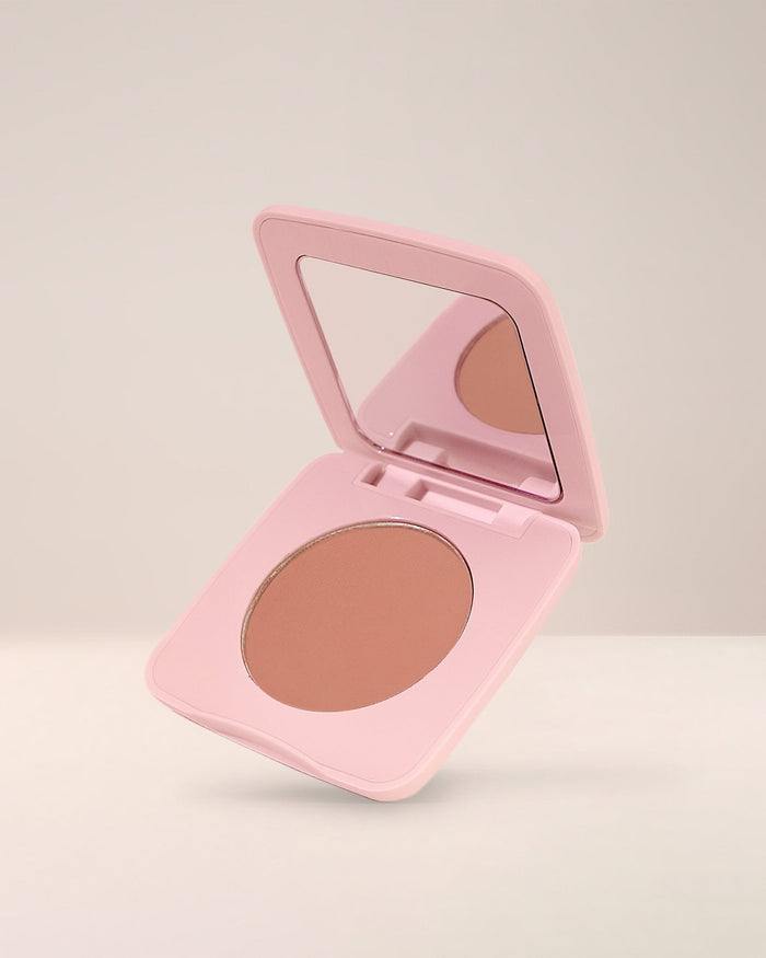 EM Cosmetics Pillow Plush Blush in Peanut, a warm nude cushion blush for a seamless, natural-looking, velvety flush.