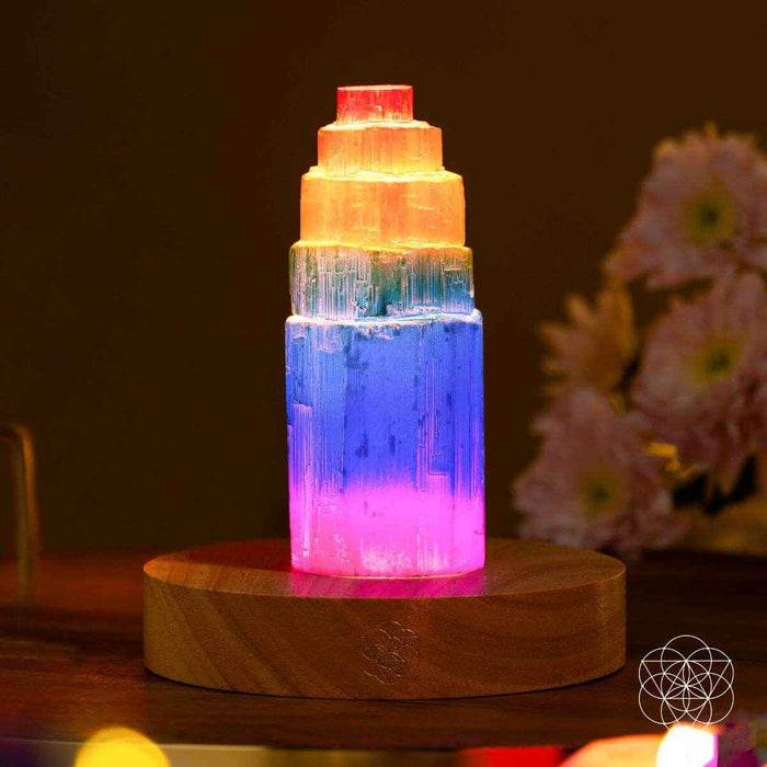 Rainbow’s Blessing - Selenite Tower of Peace & Protection