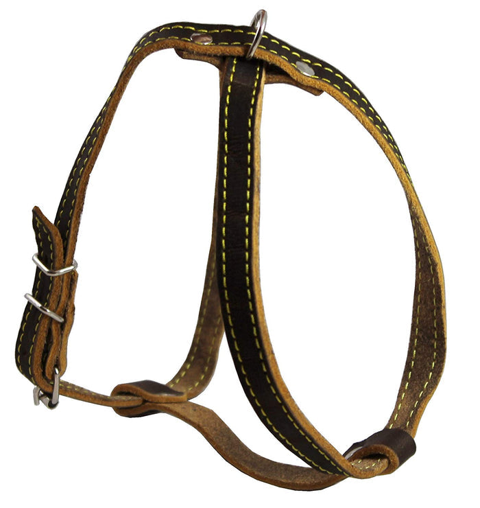 Real Leather Dog Harness, 12"-16" Chest size, 1/2" Wide, Yorkshire Terrier, Pomeranian