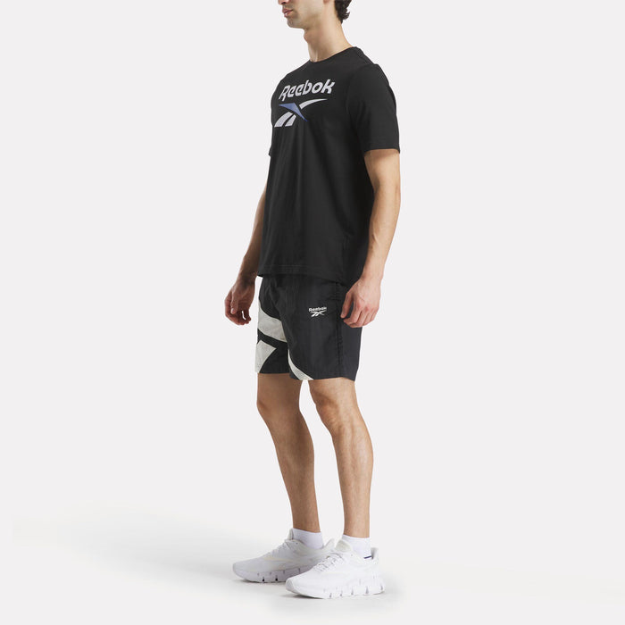 Reebok Apparel Men Classics Vector Woven Shorts 7" BLACK/CHALK