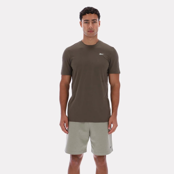 REEBOK APPAREL MEN Core Move T-Shirt CAMPUS BROWN