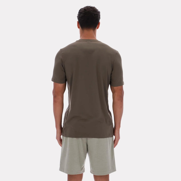 REEBOK APPAREL MEN Core Move T-Shirt CAMPUS BROWN
