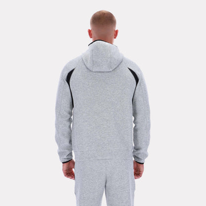 Reebok Apparel Men Reebok Contrast Panel Zip Hoodie GREY MARL