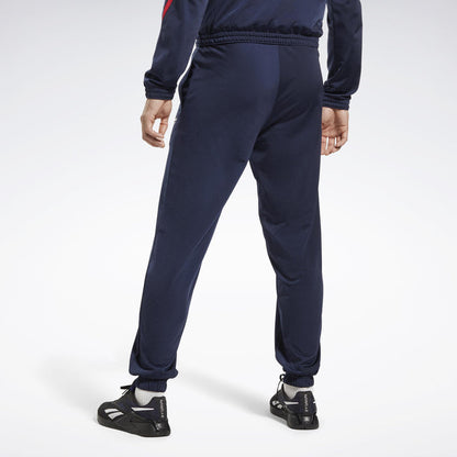 Reebok Apparel Men Reebok Identity Vector Knit Track Pants VECTOR NAVY