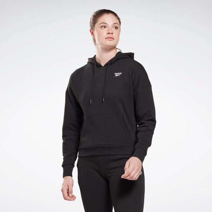 Reebok Apparel Women Reebok Identity Small Logo French Terry Hoodie BLACK