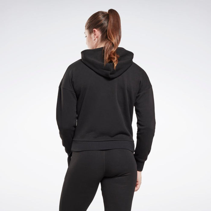 Reebok Apparel Women Reebok Identity Small Logo French Terry Hoodie BLACK