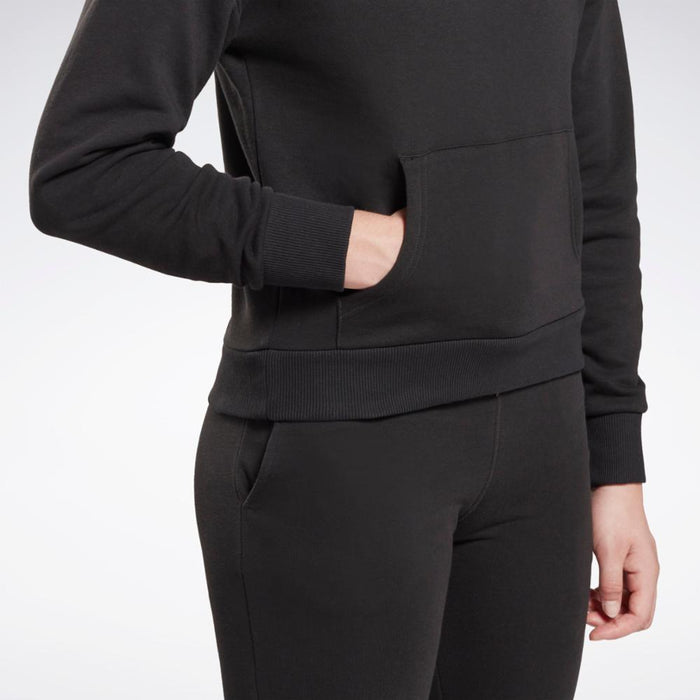 Reebok Apparel Women Reebok Identity Small Logo French Terry Hoodie BLACK