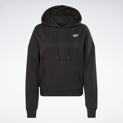 Reebok Apparel Women Reebok Identity Small Logo French Terry Hoodie BLACK