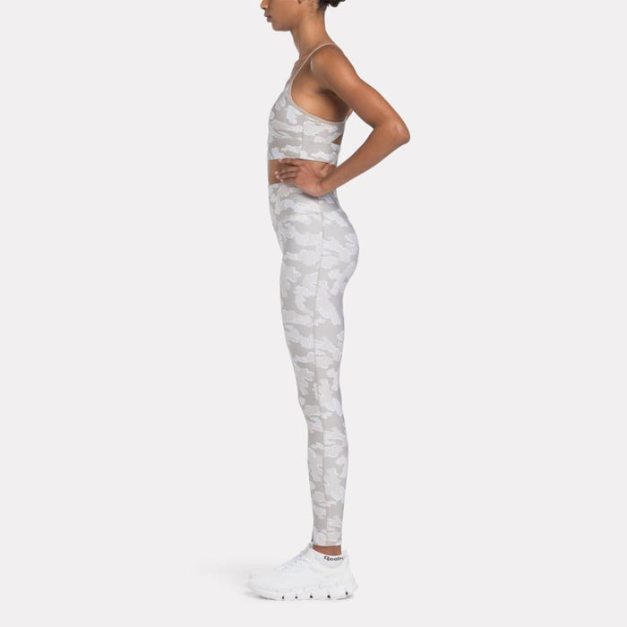 Reebok Apparel Women Reebok Identity Training Camo Leggings ASH