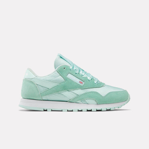Reebok Footwear Kids Classic Nylon Shoes - Grade School GLITCHAQUA/FTWRWHITE