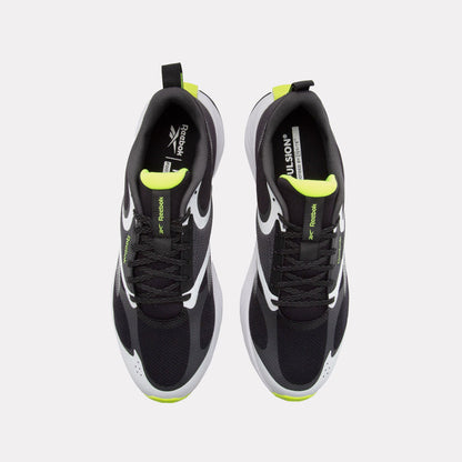 REEBOK FOOTWEAR UNISEX Energen Tech Plus 3 Shoes BLACK/WHITE/DIGITAL LIME