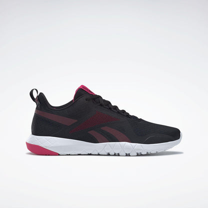 Reebok Footwear Women Flexagon Force 3 Wide Fit Training Shoes CBLACK/MAROON/PURPNK