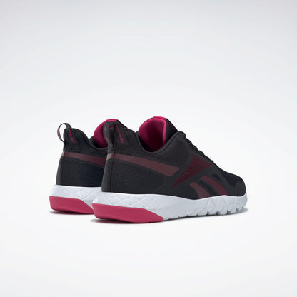 Reebok Footwear Women Flexagon Force 3 Wide Fit Training Shoes CBLACK/MAROON/PURPNK