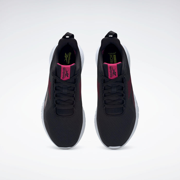 Reebok Footwear Women Flexagon Force 3 Wide Fit Training Shoes CBLACK/MAROON/PURPNK