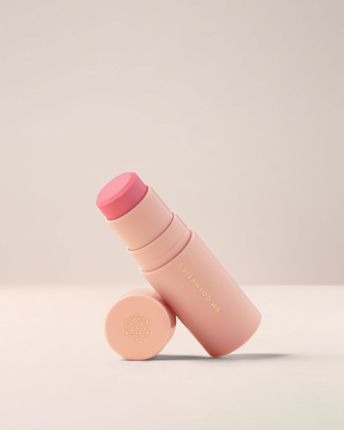 EM Cosmetics So Soft Blush stick in Baby, a pale pink cream blush for a delicate natural satin finish.