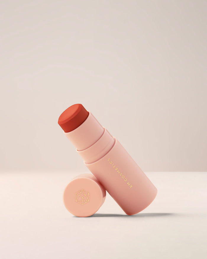 EM Cosmetics So Soft Blush stick in Passion, a vibrant fuchsia for a bold, buildable cheek color with a satin finish.