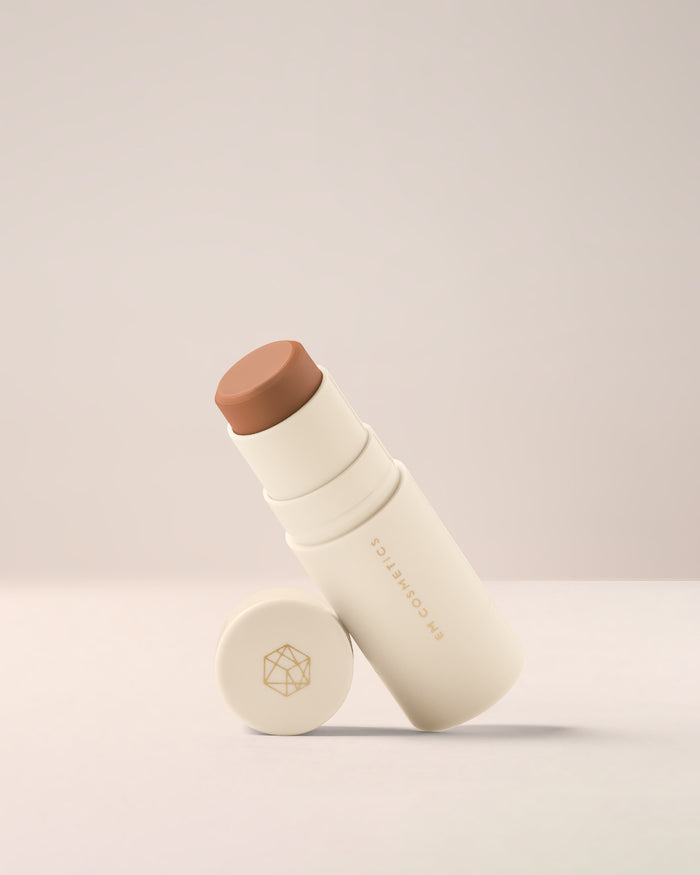 EM Cosmetics So Soft Multi Faceplay stick in Summer, a medium-deep cream bronzer for a warm, sun-kissed, sculpted look.