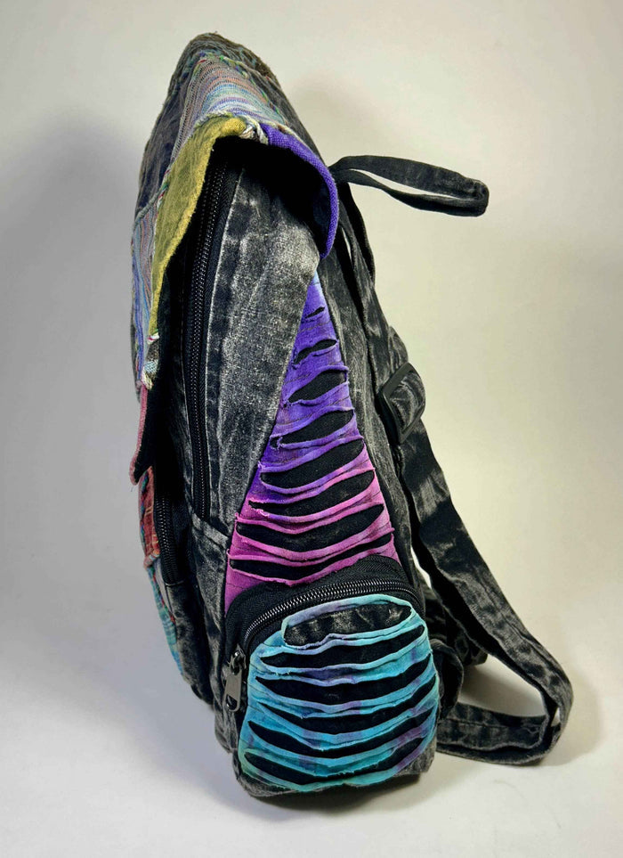 Soho Turquoise Patchwork Backpack - Smokin Resin Company