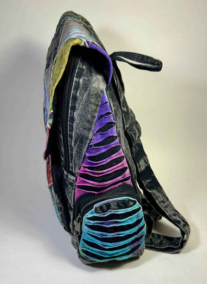 Soho Turquoise Patchwork Backpack - Smokin Resin Company