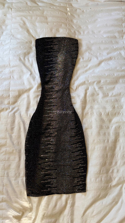 strapless mini dress