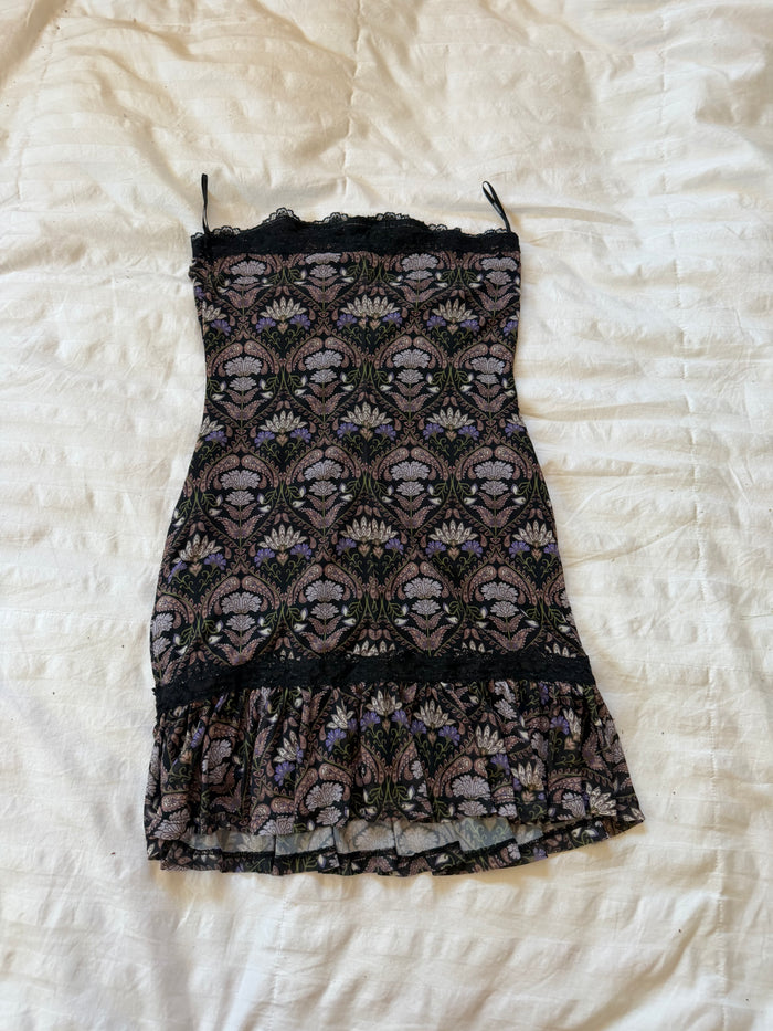 strapless mini dress
