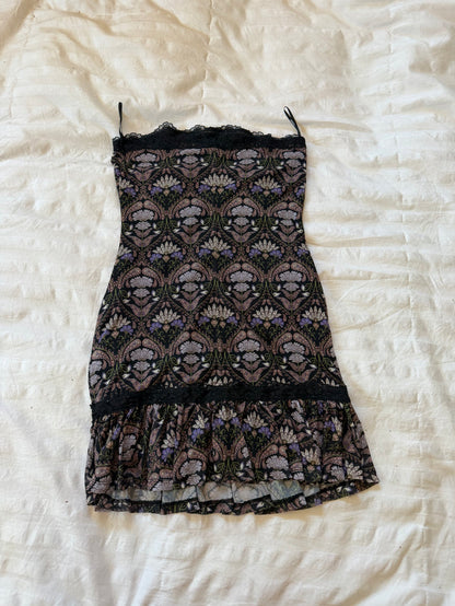 strapless mini dress