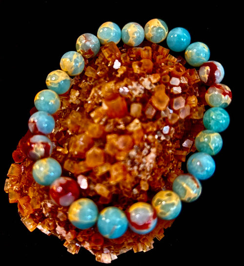 Transformation Energy Snake Skin Jasper Bracelet - Smokin Resin Company