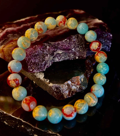 Transformation Energy Snake Skin Jasper Bracelet - Smokin Resin Company
