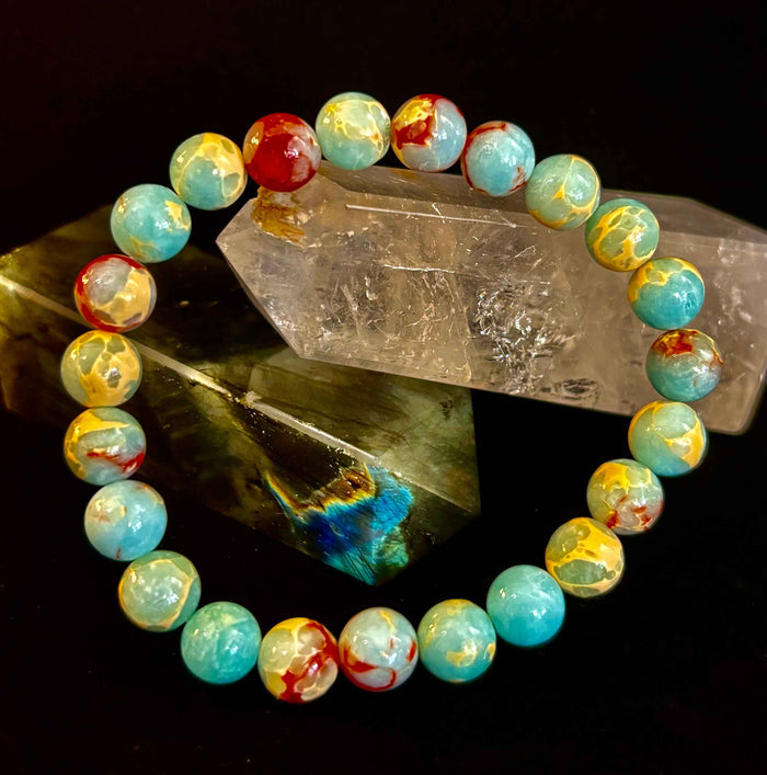 Transformation Energy Snake Skin Jasper Bracelet - Smokin Resin Company
